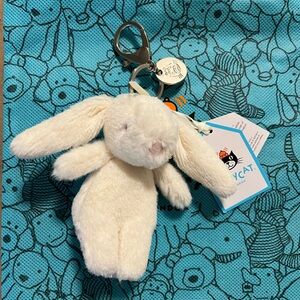 Jellycat Bunny Cream Plush Bunny Bag Charm